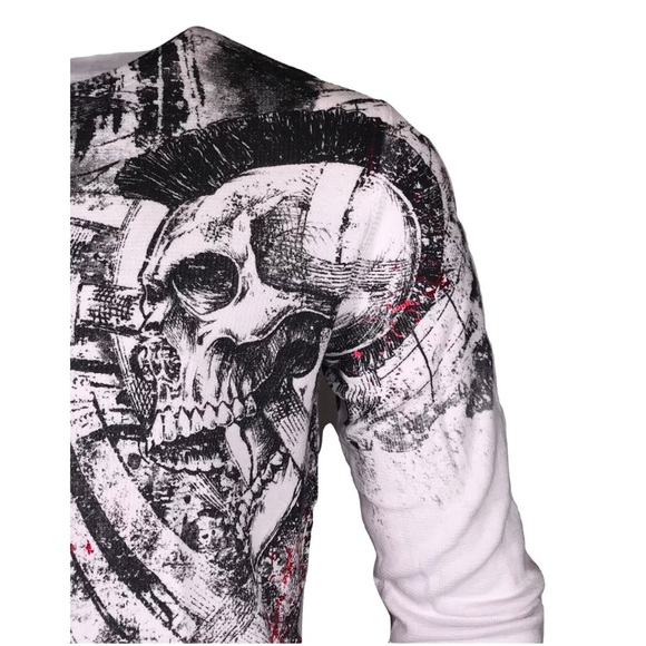 Xtreme Couture by Affliction Men's Thermal Shirt Bravado Biker MMA - Picture 5 of 7
